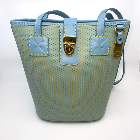 Coming soon: Rare HTF Dooney & Bourke Seafoam and Blue Tote Cabriolet collection - Picture 1 of 7